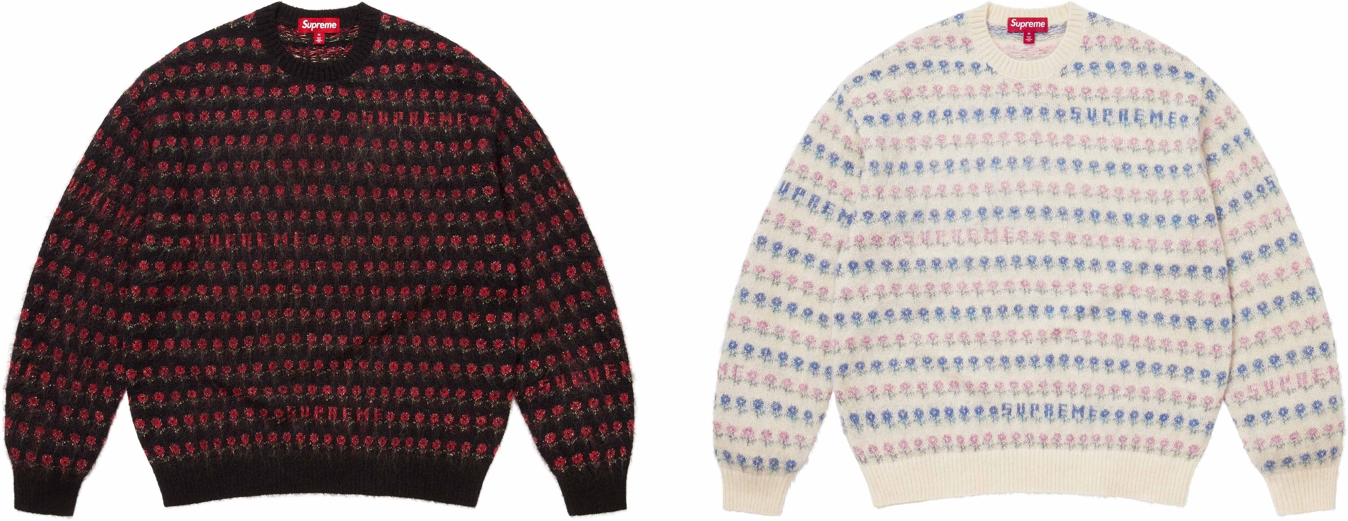 Flowers Metallic Sweater